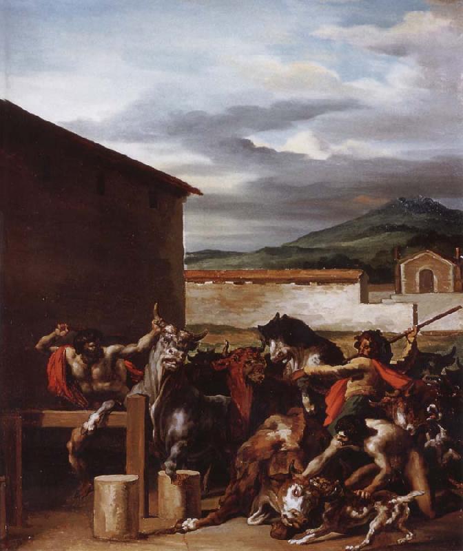 Theodore Gericault The Cattle market oil painting image